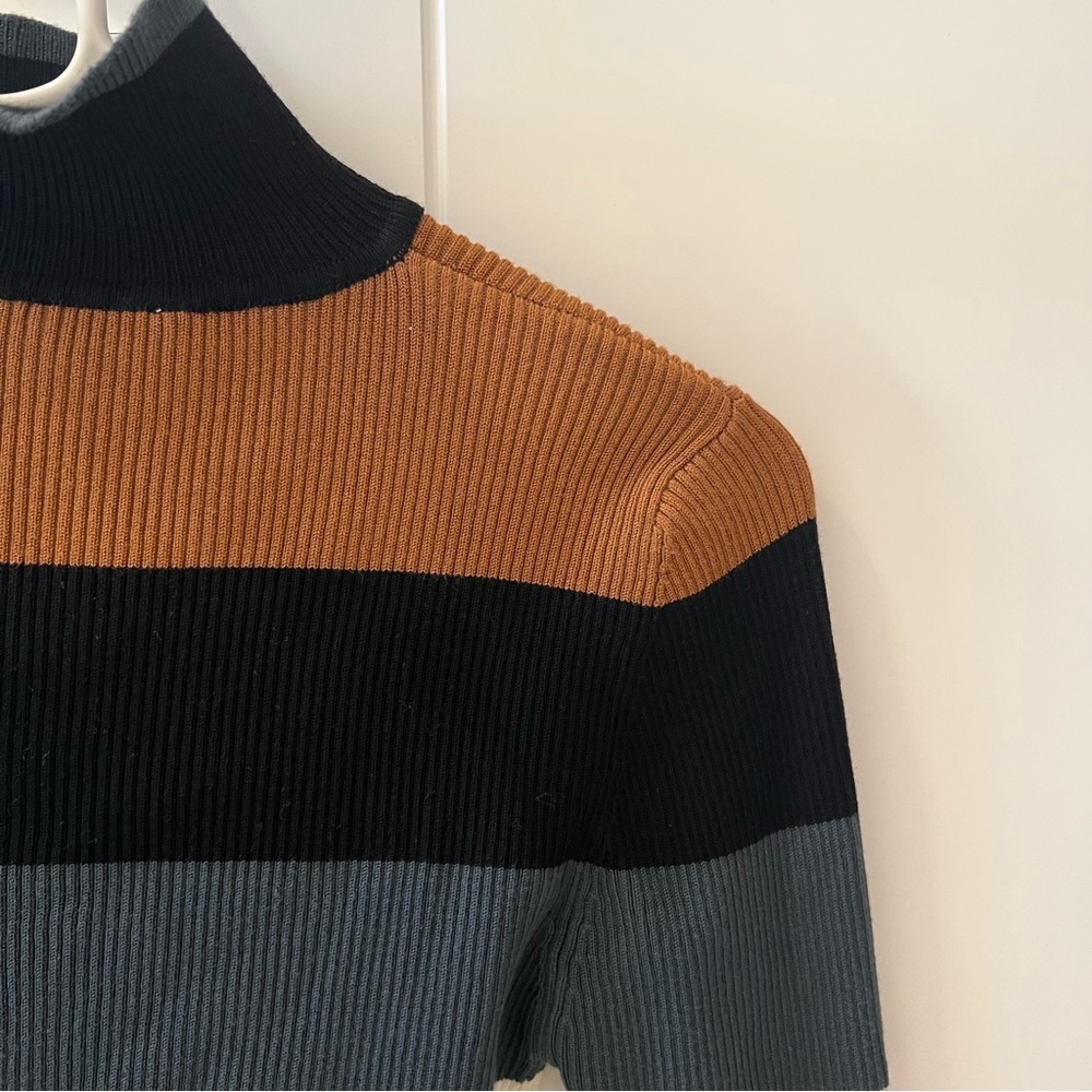 Zara Striped Turtleneck Long Sleeve Sweater- Size M; Beautiful!!! - Picture 3 of 5